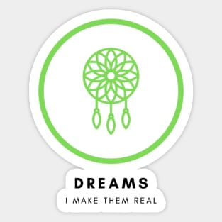 Dreamcatcher Green Sticker